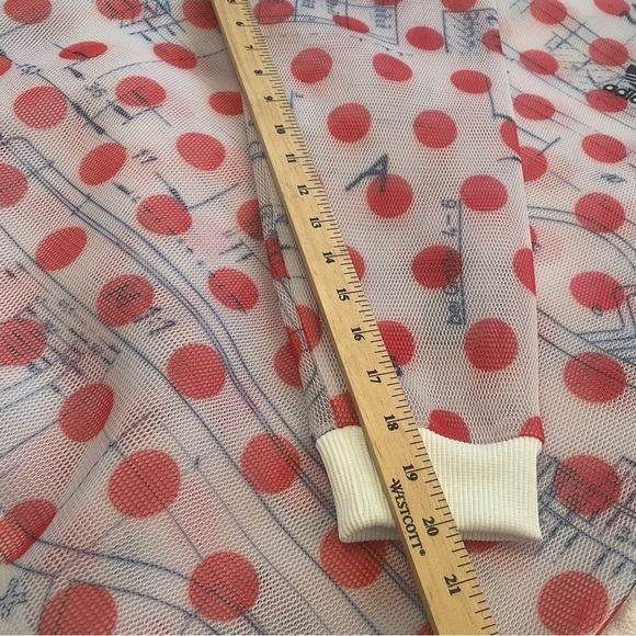 Adidas Originals Osaka Spotted Meshed Graphic Sweatshirt-Size Small-Oversized. - Picture 14 of 14